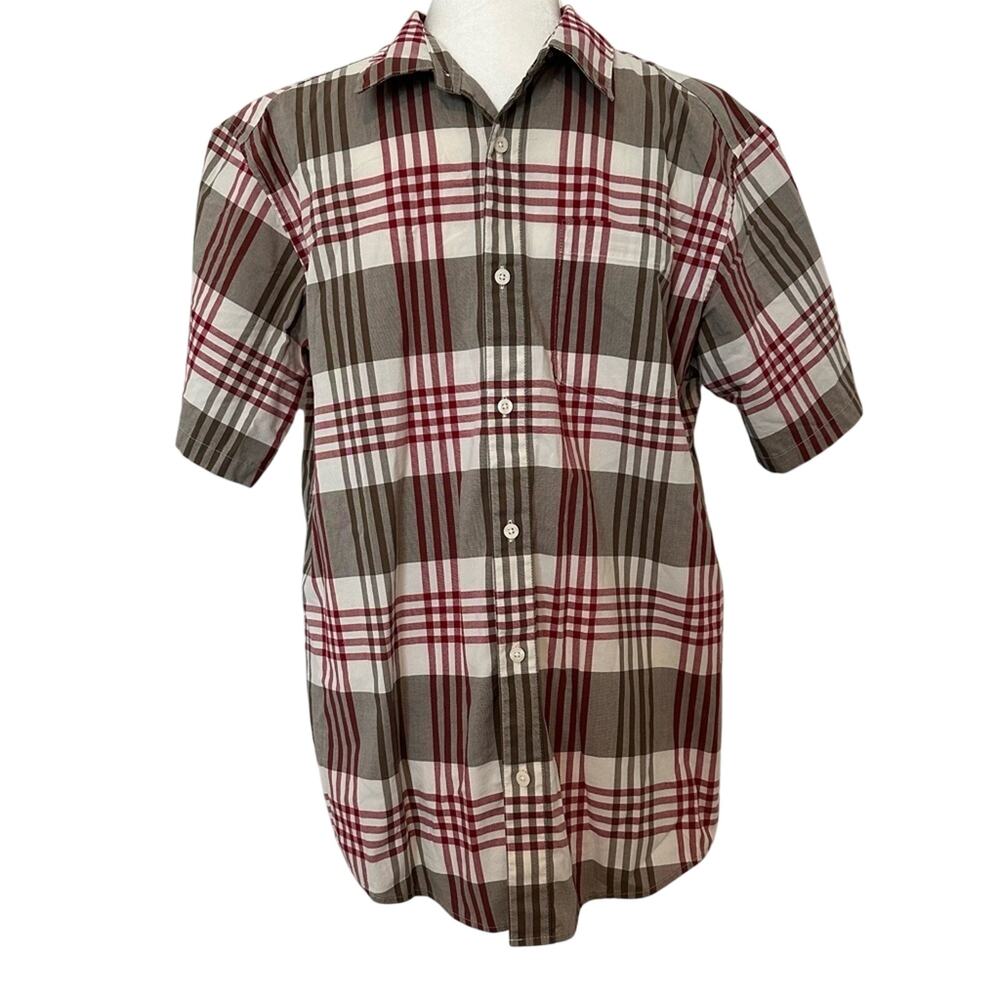 Patagonia Men’s Medium Plaid Button Up Shirt Short Sleeve Casual Outdoor